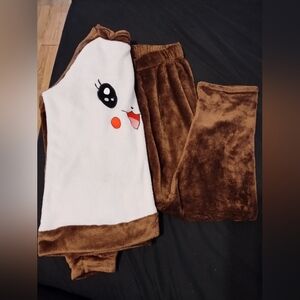 New Mix Cozy Plush Fur Pajamas Set Size Women's Small Super Soft